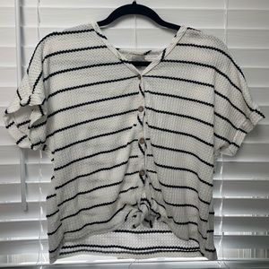 Paper Crane Striped Top